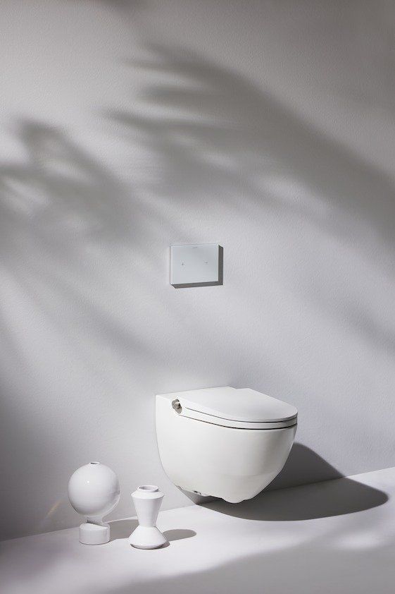 Подвесной унитаз-биде Laufen Cleanet Riva Rimless LCC, 8.2069.1.400.000.1