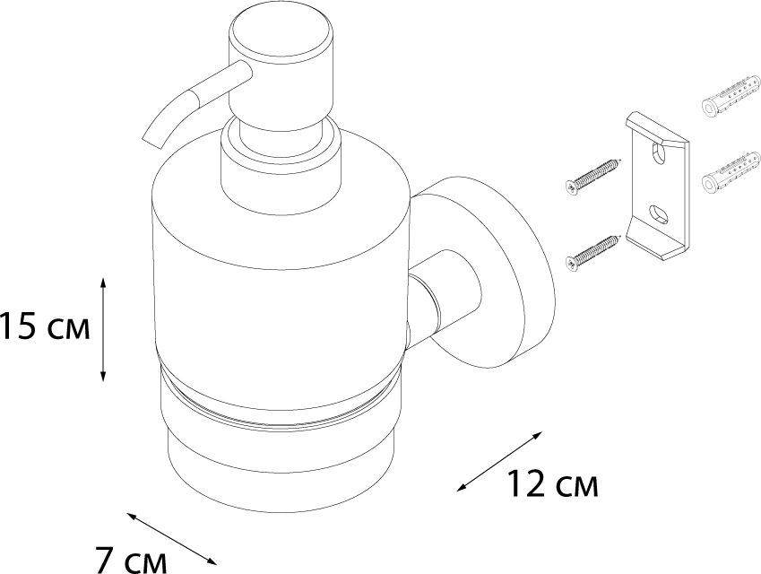 Дозатор жидкого мыла Fixsen Modern, FX-51512