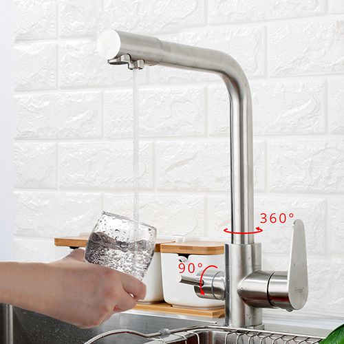 Смеситель для кухни на две воды Frap F4348