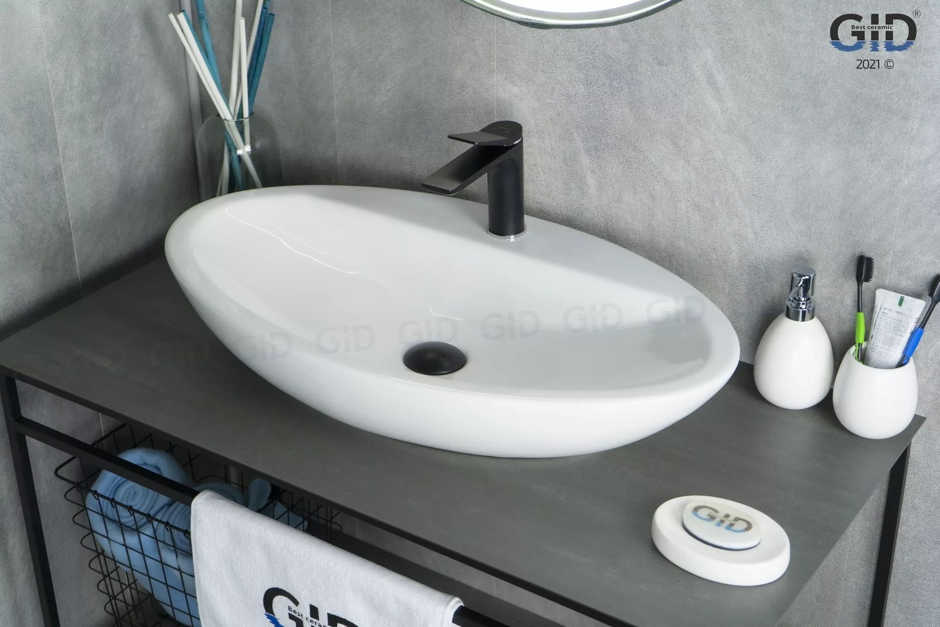 Умывальник Gid N9435 73x41.5, 51149