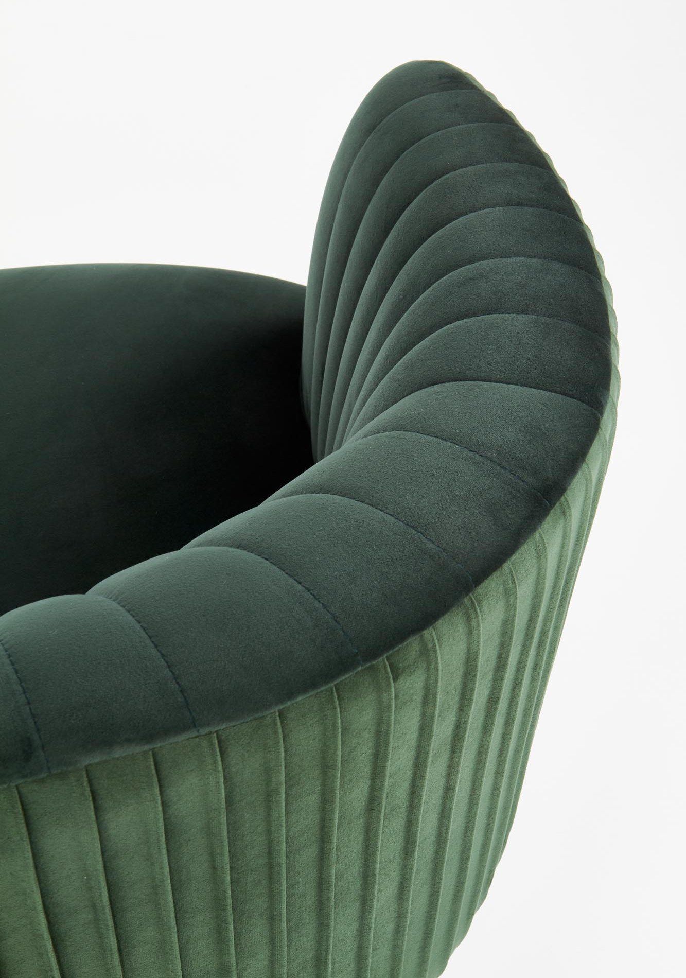 Кресло Halmar Crown темно-зеленый/золотой, V-CH-CROWN-FOT-C.ZIELONY