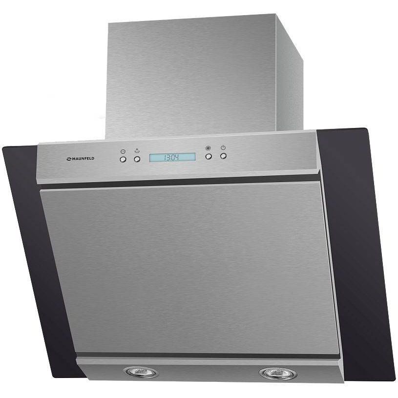 Кухонная вытяжка Maunfeld Gloria 60 нержавеющая сталь/черное стекло, GLORIA 60 INOX GLASS B