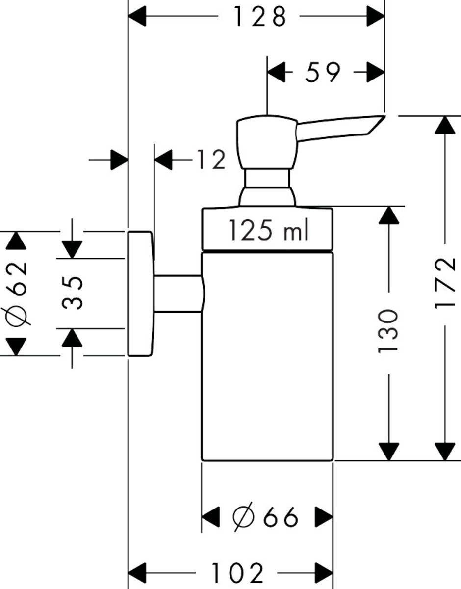 Дозатор жидкого мыла Hansgrohe, 40514000