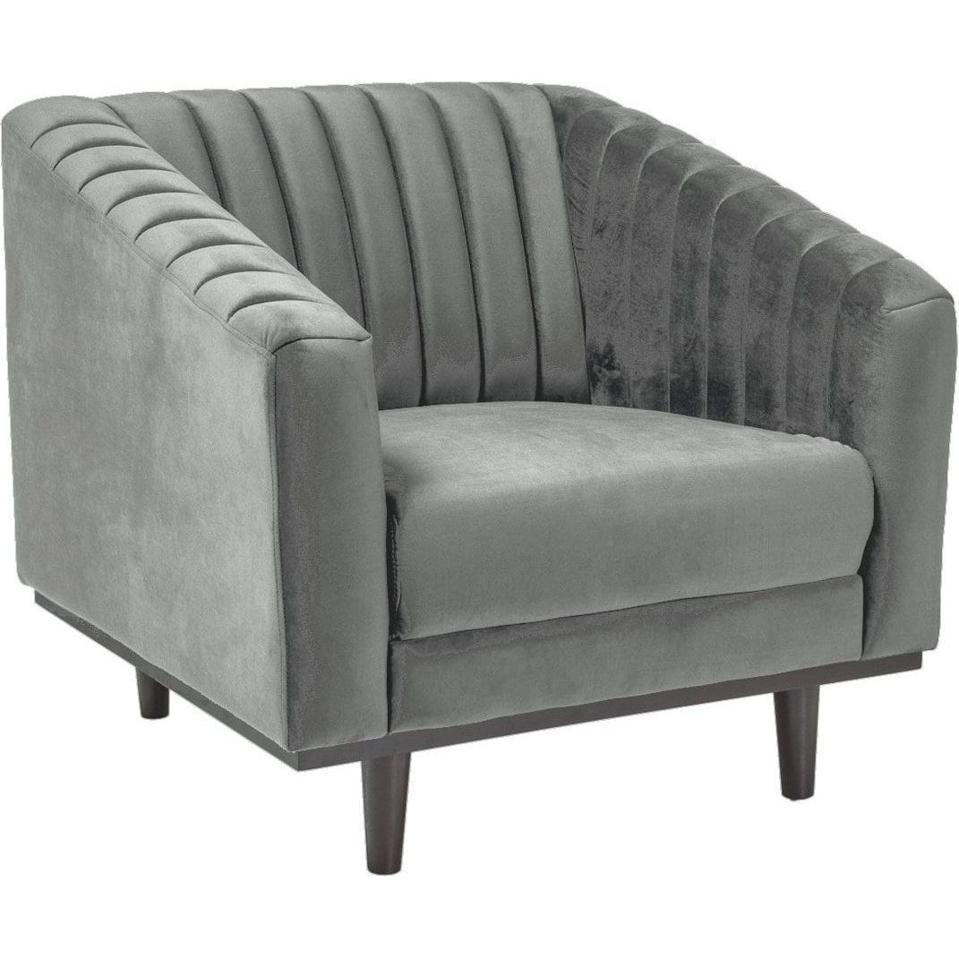 Кресло Signal Asprey 1 Velvet Bluvel 14 серый, ASPREY1VSZ14