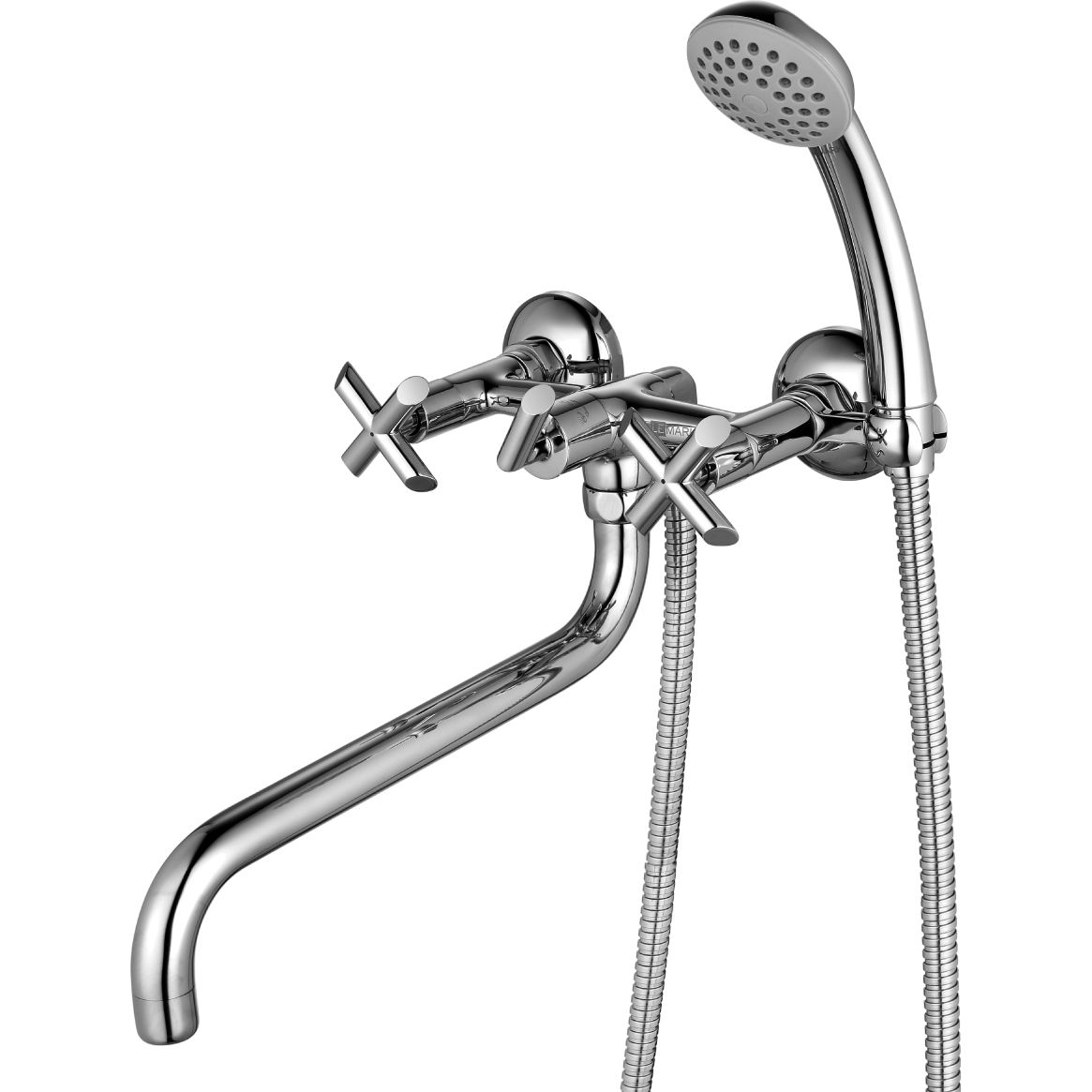 Смеситель универсальный с круглым поворотным изливом 300 мм Lemark Praktica, LM7551C