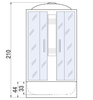 Душевая кабина River NARA 80/43 90/44 100/44 MT
