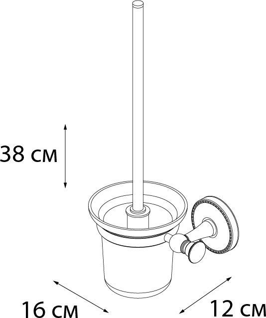 Ерш для туалета Fixsen Adele, FX-55013
