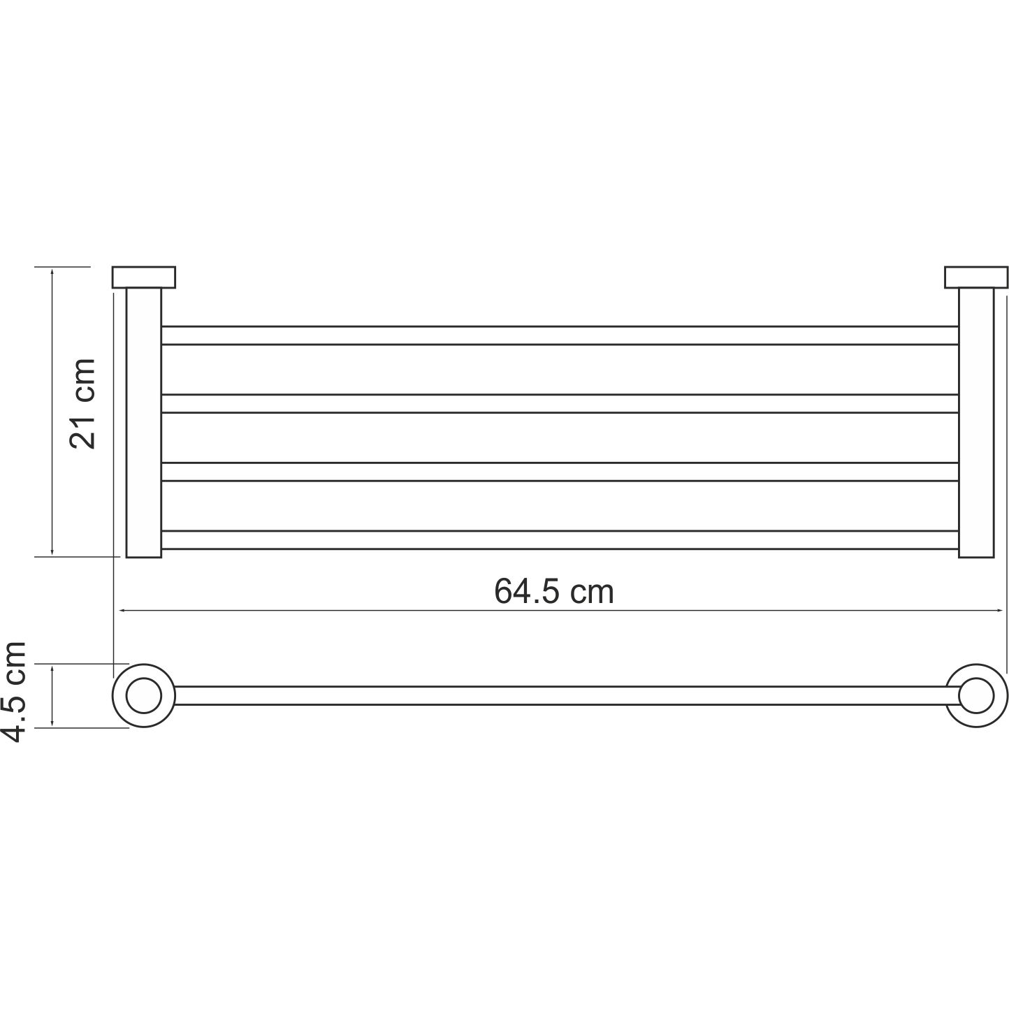 Полка для полотенец WasserKRAFT Donau, K-9411