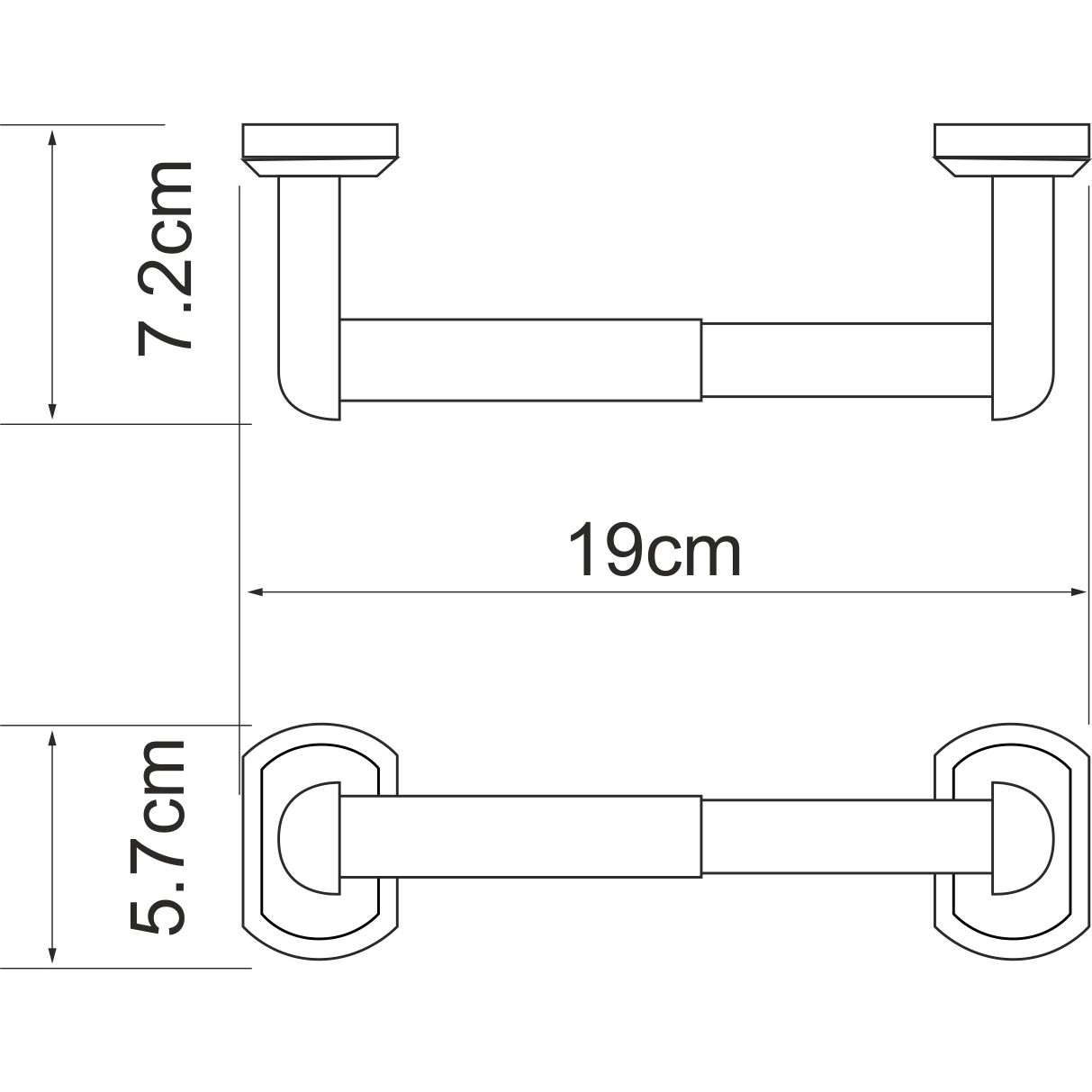 Держатель туалетной бумаги WasserKRAFT Oder, K-3022