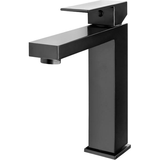 Смеситель для раковины средней высоты Ahti Hamina Black, HA201101