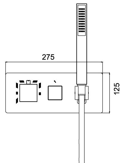 Термосмеситель встраиваемый RGW SP-44-01