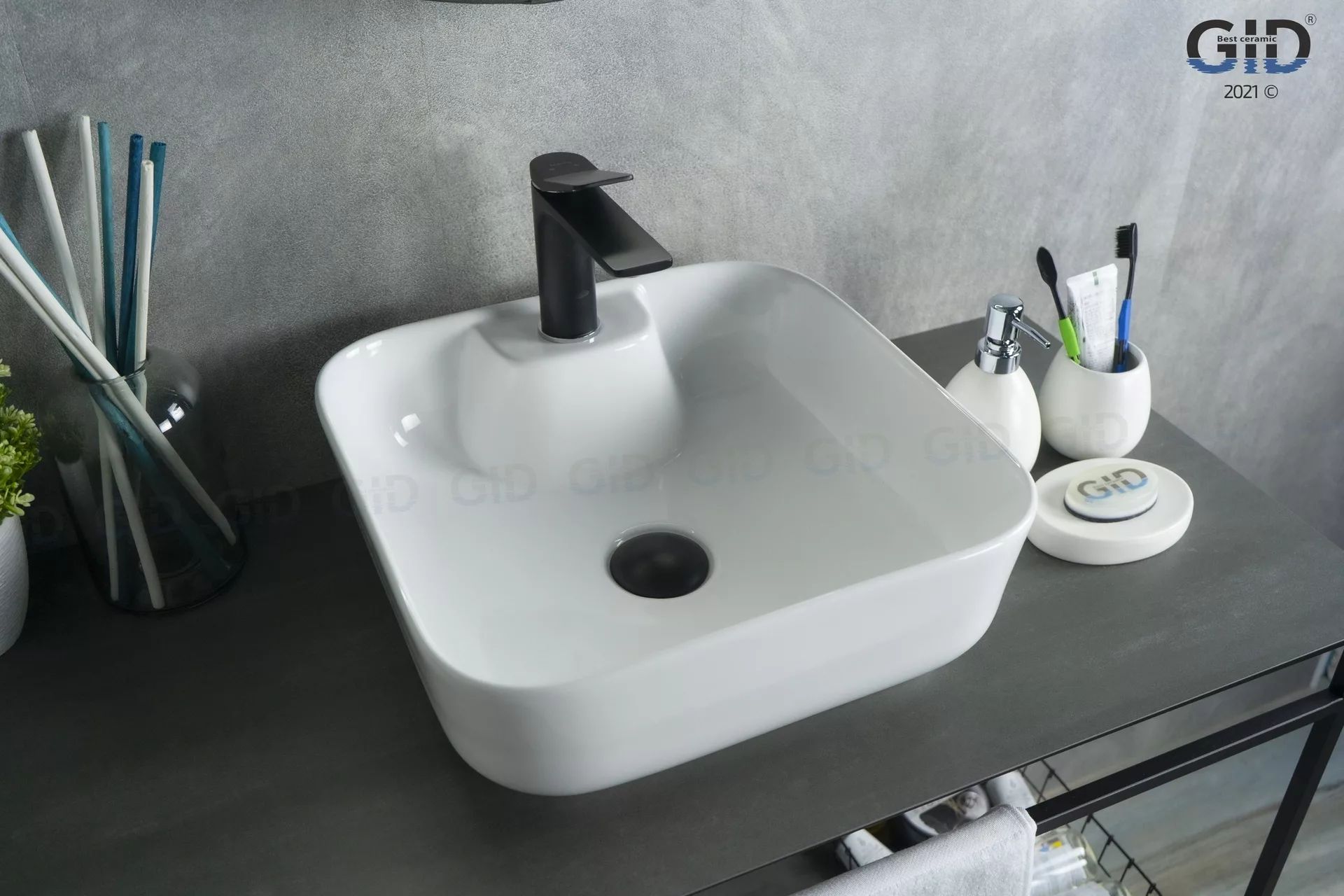 Умывальник Gid N9443 41x41, 51154