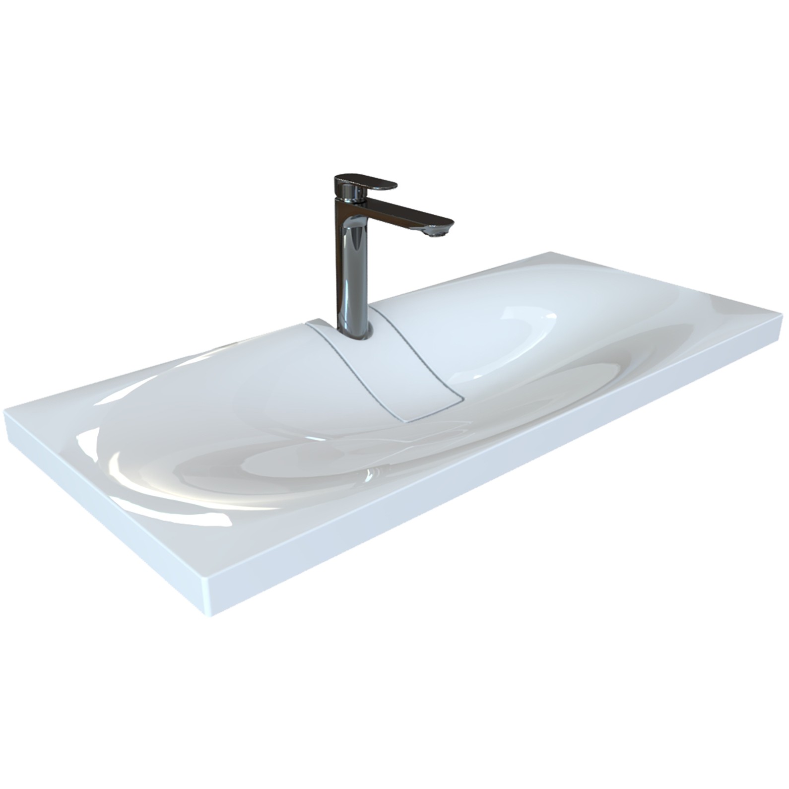 Раковина Andrea Dazzle 1000, 100x44.5