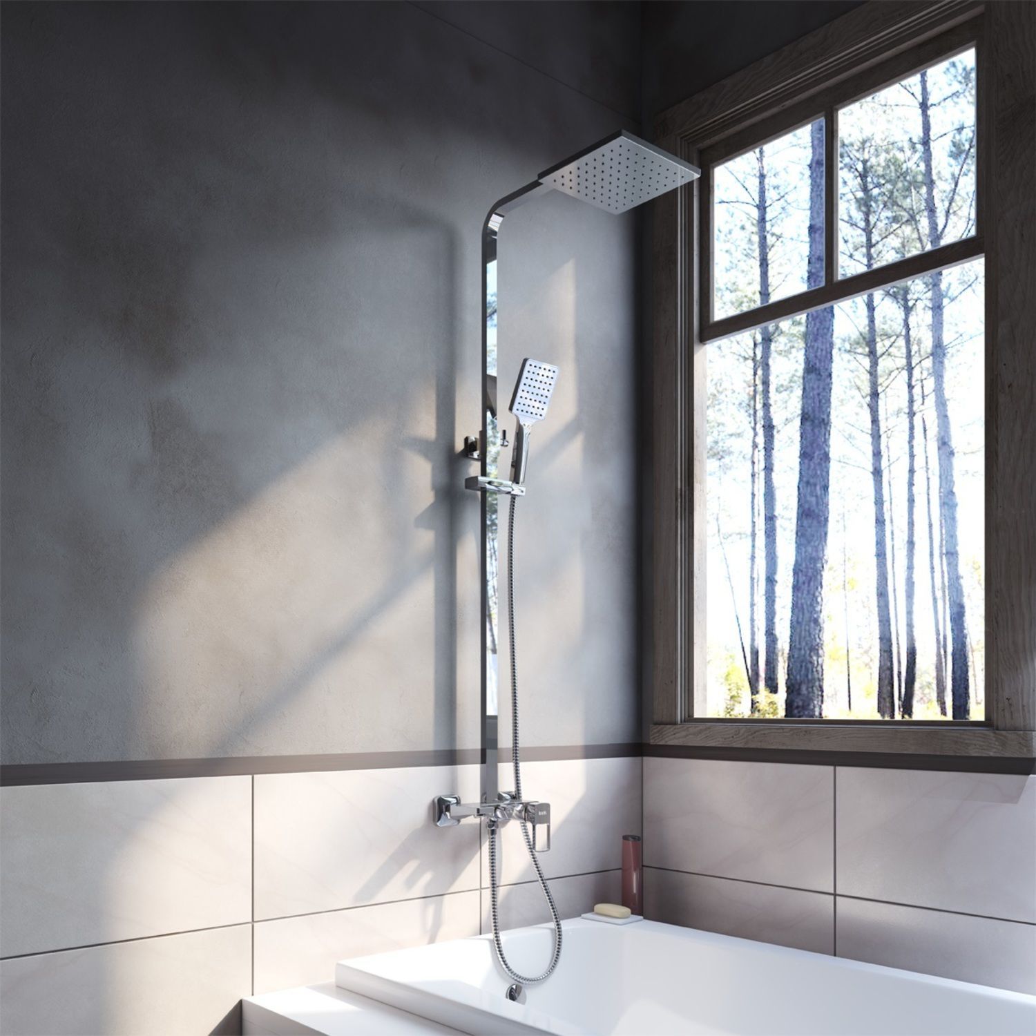 Смеситель с верхним душем, Iddis Bild, BILSB1Fi06