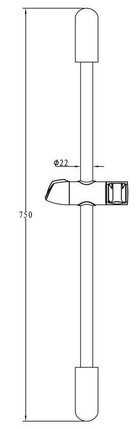 Душевая штанга Bravat D148CP