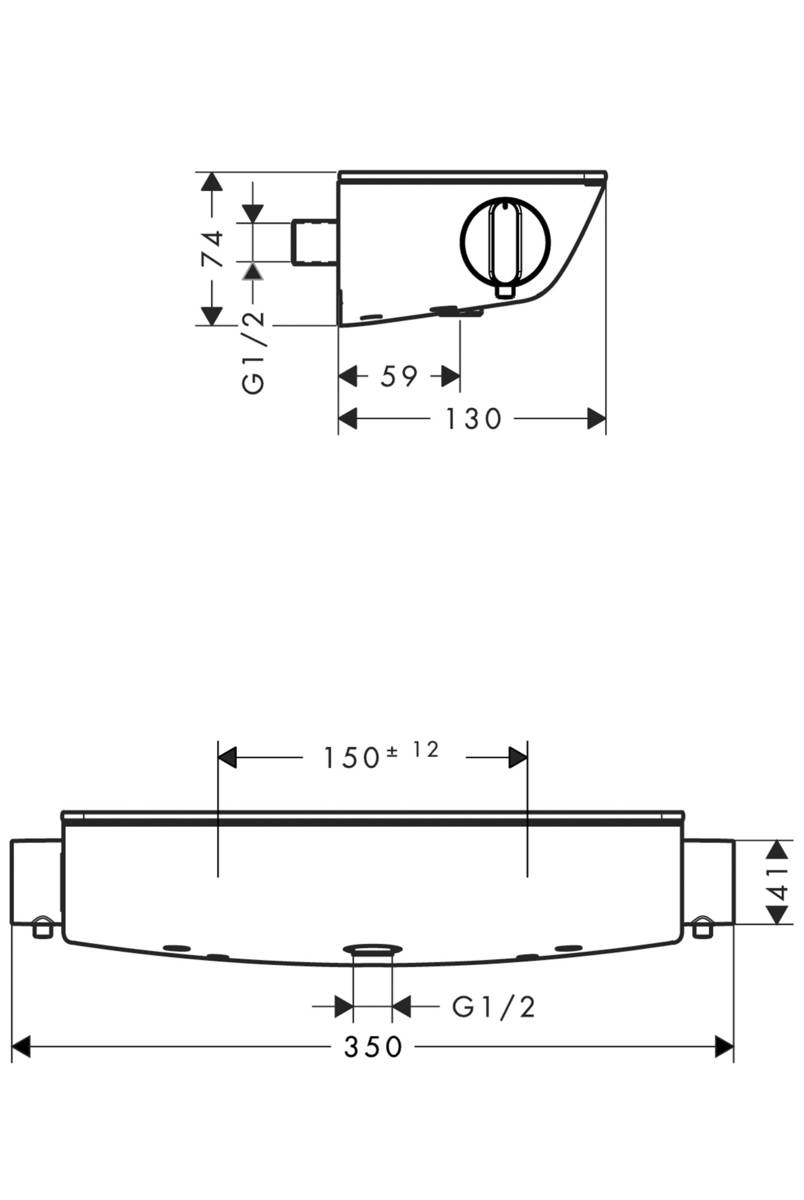 Термостат для душа Hansgrohe Ecostat Select, 13111000