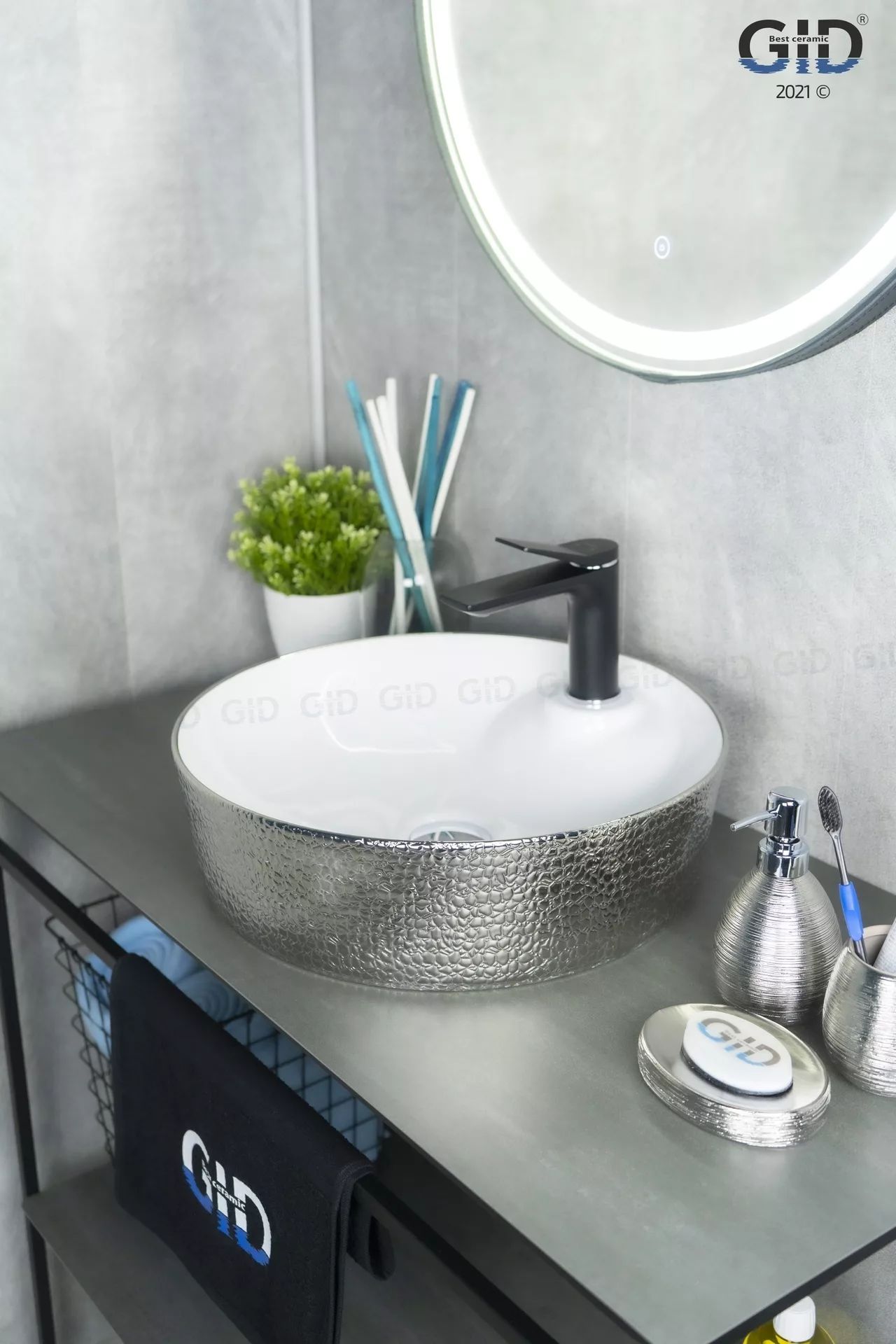 Умывальник Gid D1306H021 44x44, 53316