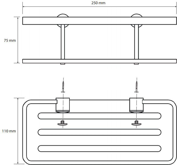 Мыльница прямоугольная Bemeta Cytro, 146208396