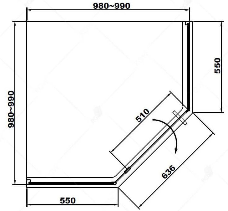Душевой уголок RGW SV-81G 100x100, 32328100-16