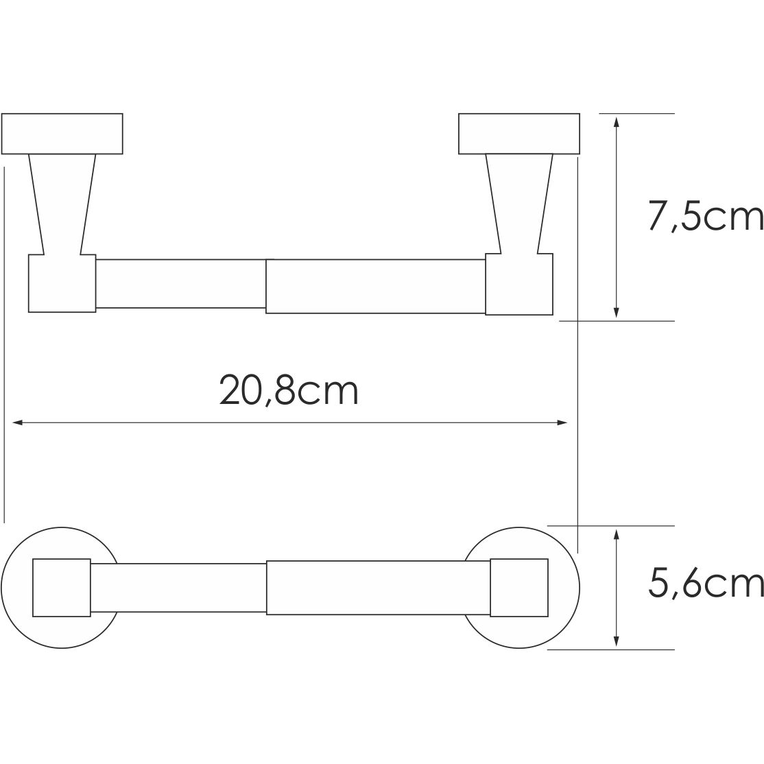 Держатель туалетной бумаги WasserKRAFT Isen, K-4022