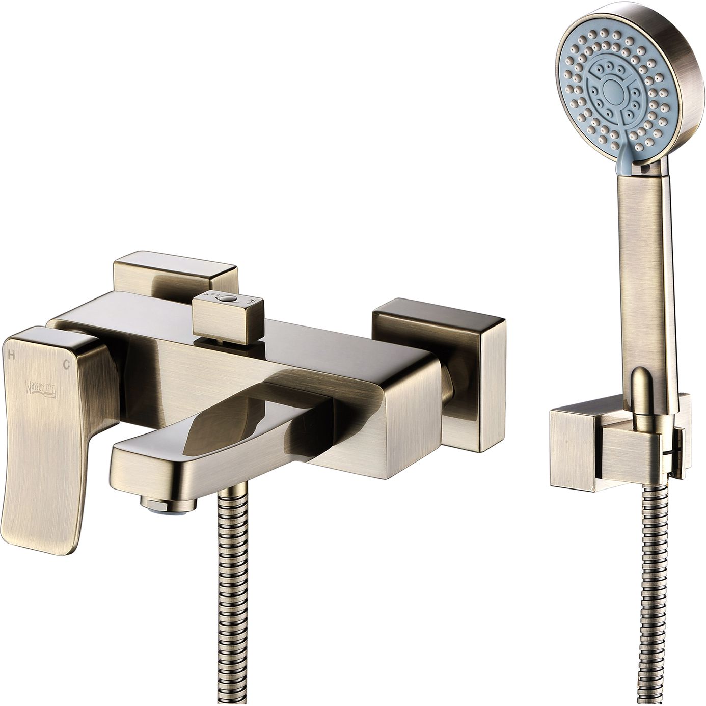 Смеситель для ванны с коротким изливом WasserKRAFT Exter, 1601