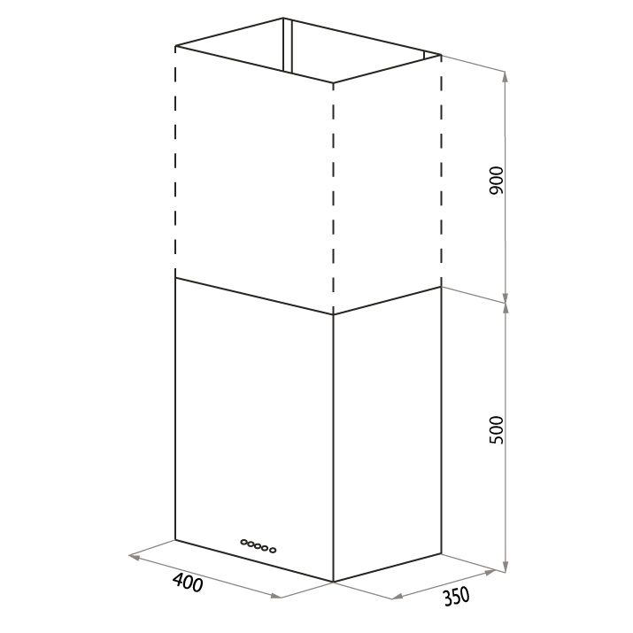 Кухонная вытяжка Maunfeld Box Push 40 черный