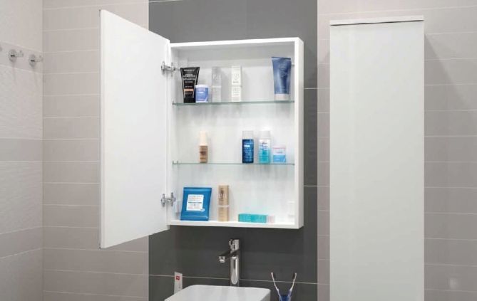 Зеркало-шкаф Континент Allure Led 55x80, 60x80