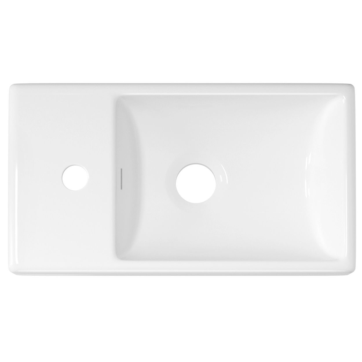 Настенная или накладная раковина Wellsee WC Area 40x22, 151802000