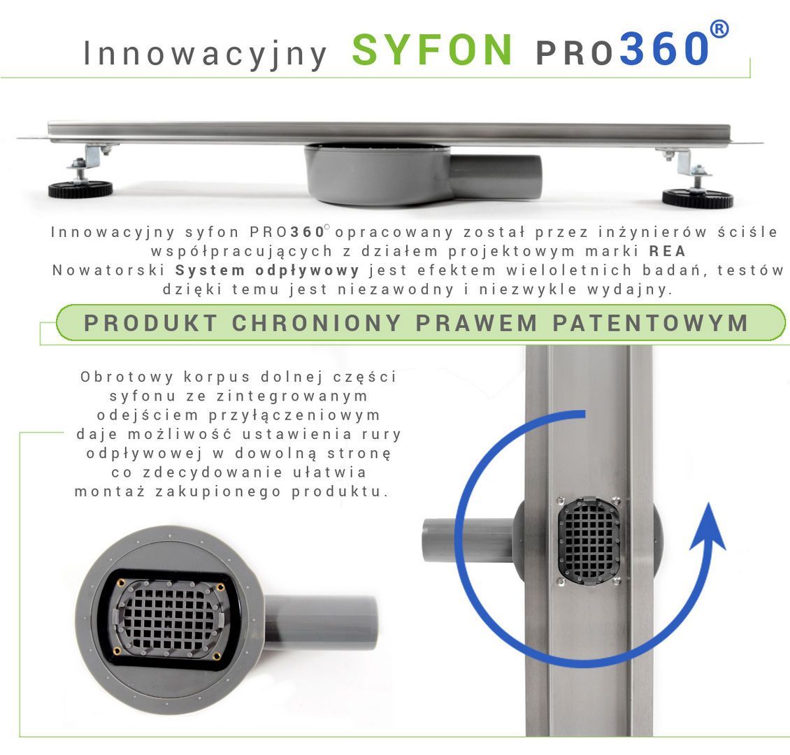 Трап душевой Rea Pure Neo Pro