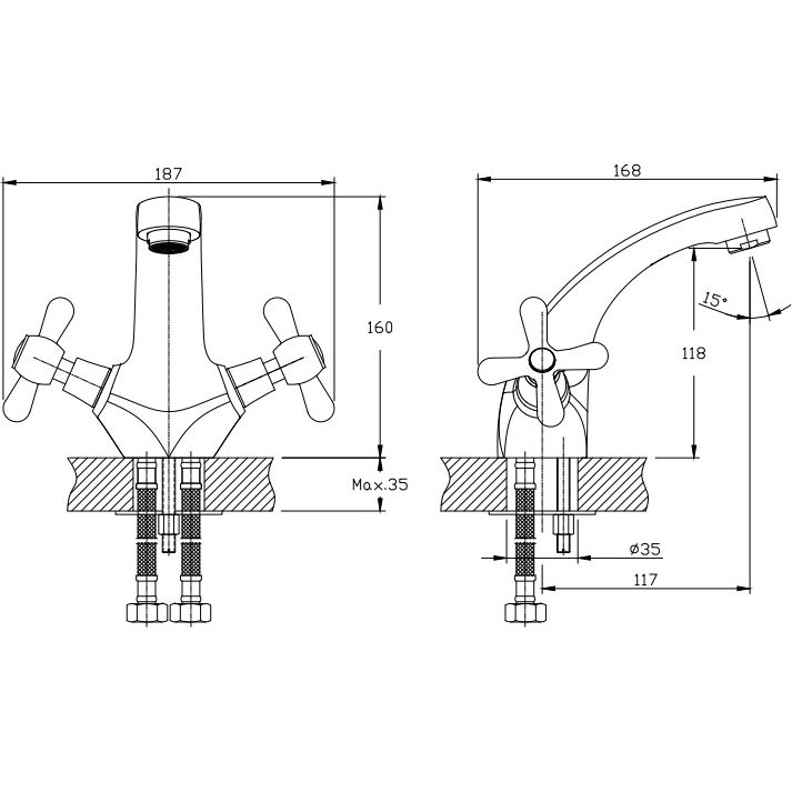 Смеситель для раковины Haiba HB1025