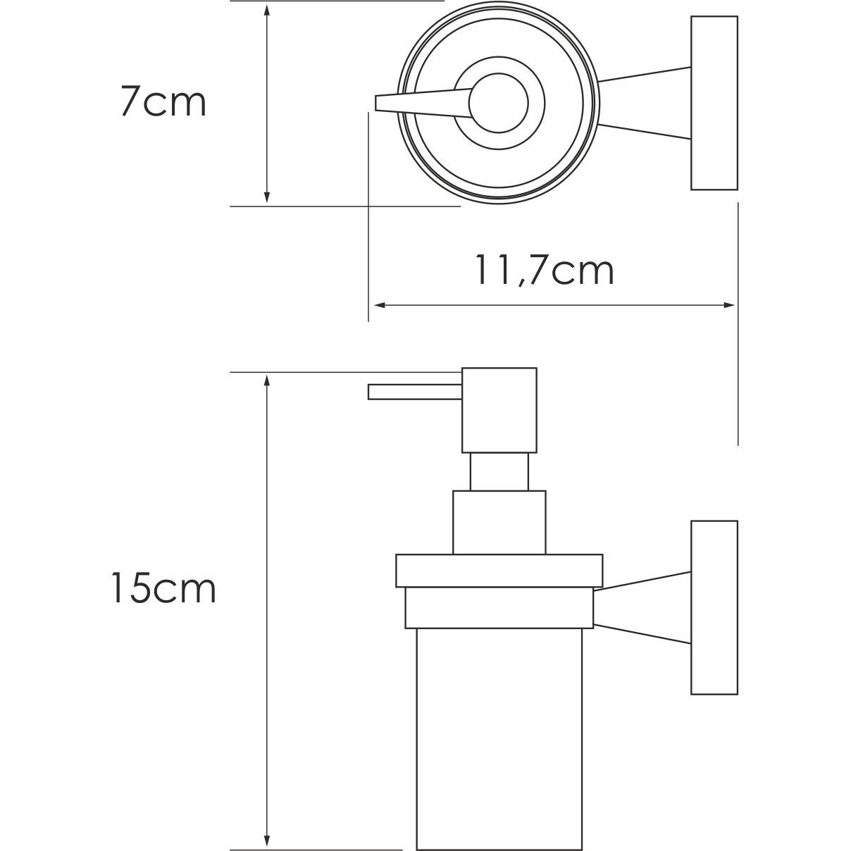 Дозатор жидкого мыла WasserKRAFT Isen, K-4099