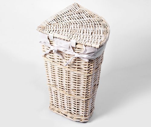 Плетеная корзина для белья с крышкой WasserKRAFT Vils, WB-560-M