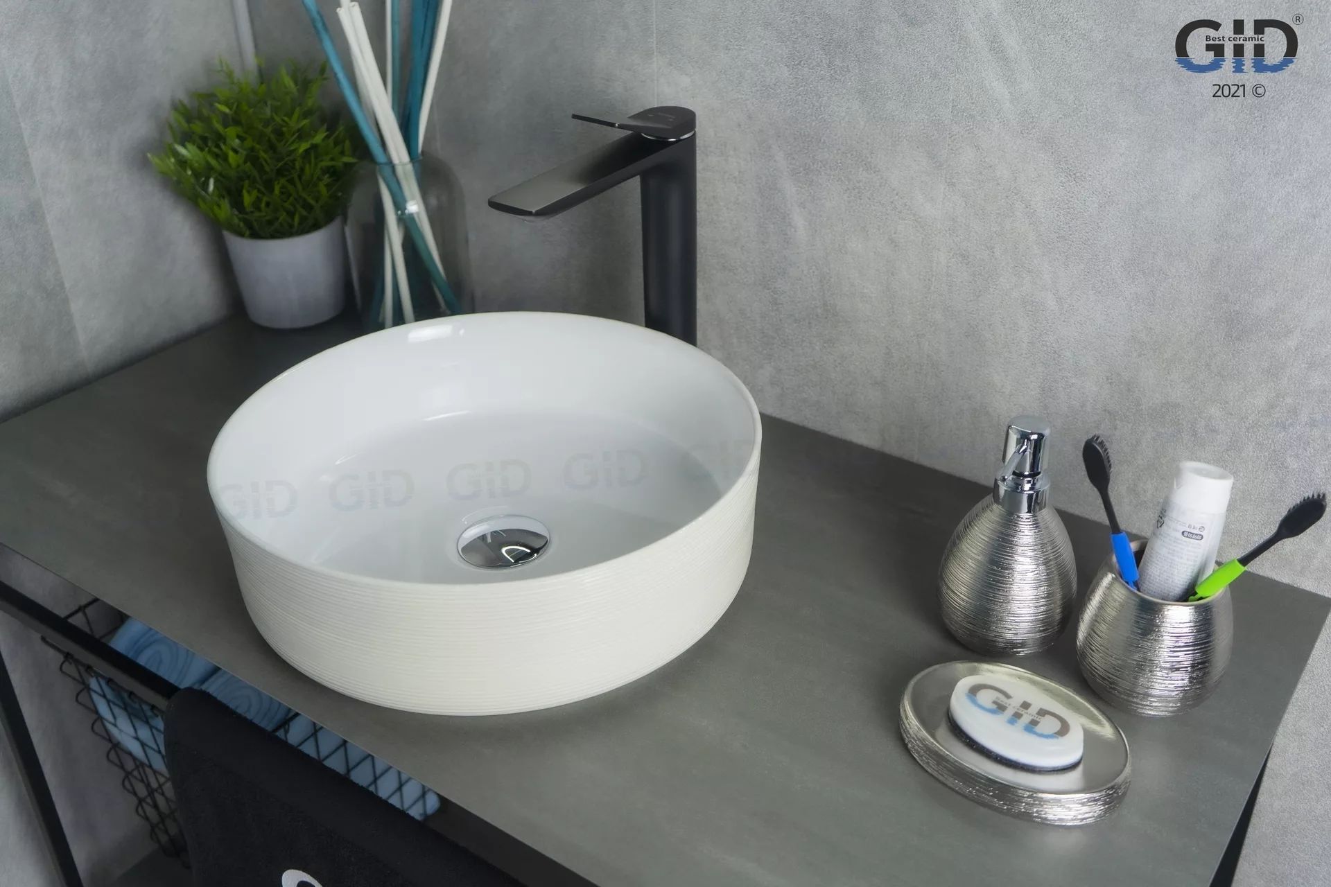 Умывальник Gid D1357H028 36x36, 53329