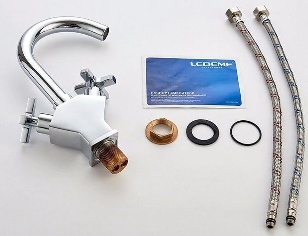 Смеситель для умывальника Ledeme L1084-2