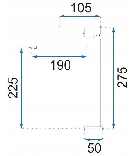 Смеситель для умывальника Rea Fenix Chrome, REA-B9851