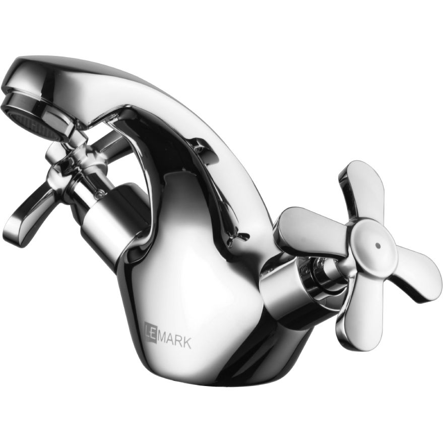 Смеситель для умывальника двуручный монолитный Lemark Partner, LM6546C