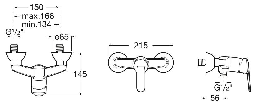 Смеситель для душа Roca Victoria, 75A2125C0M