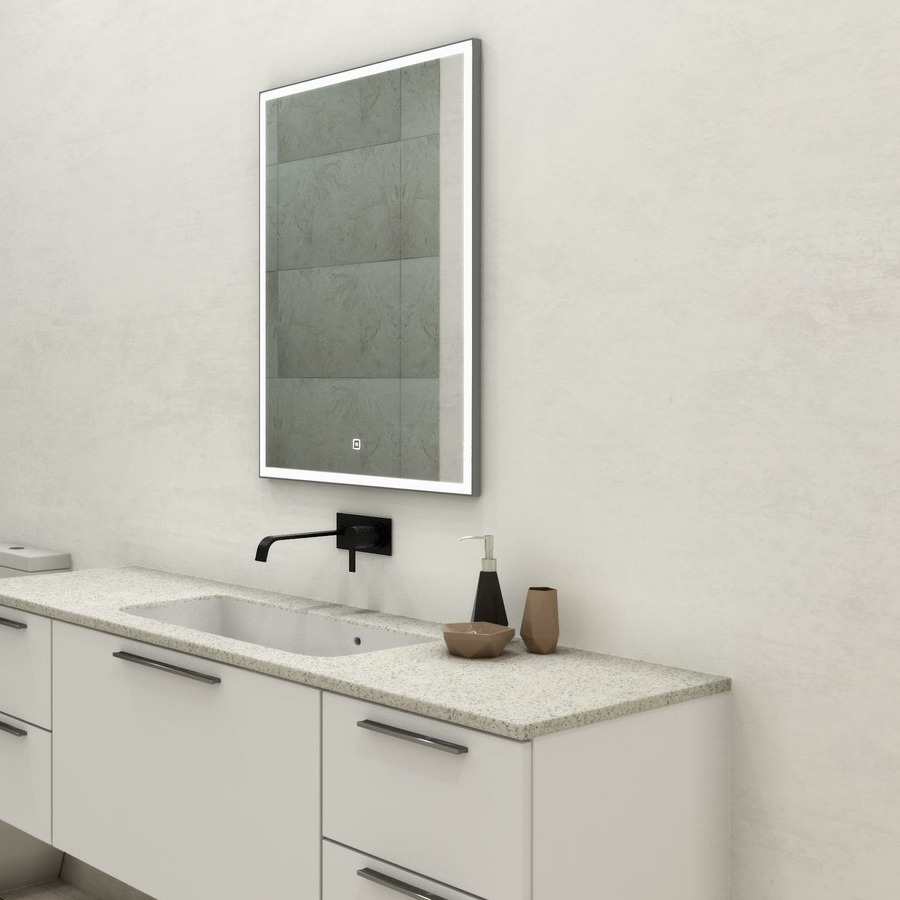 Зеркало Континент Frame Silver LED 70x120