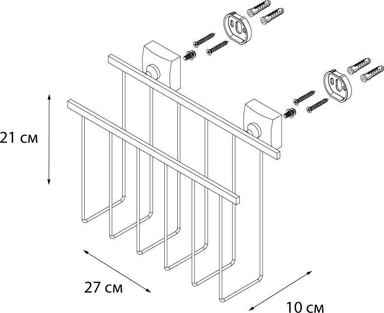 Держатель для газет Fixsen Kvadro, FX-61320