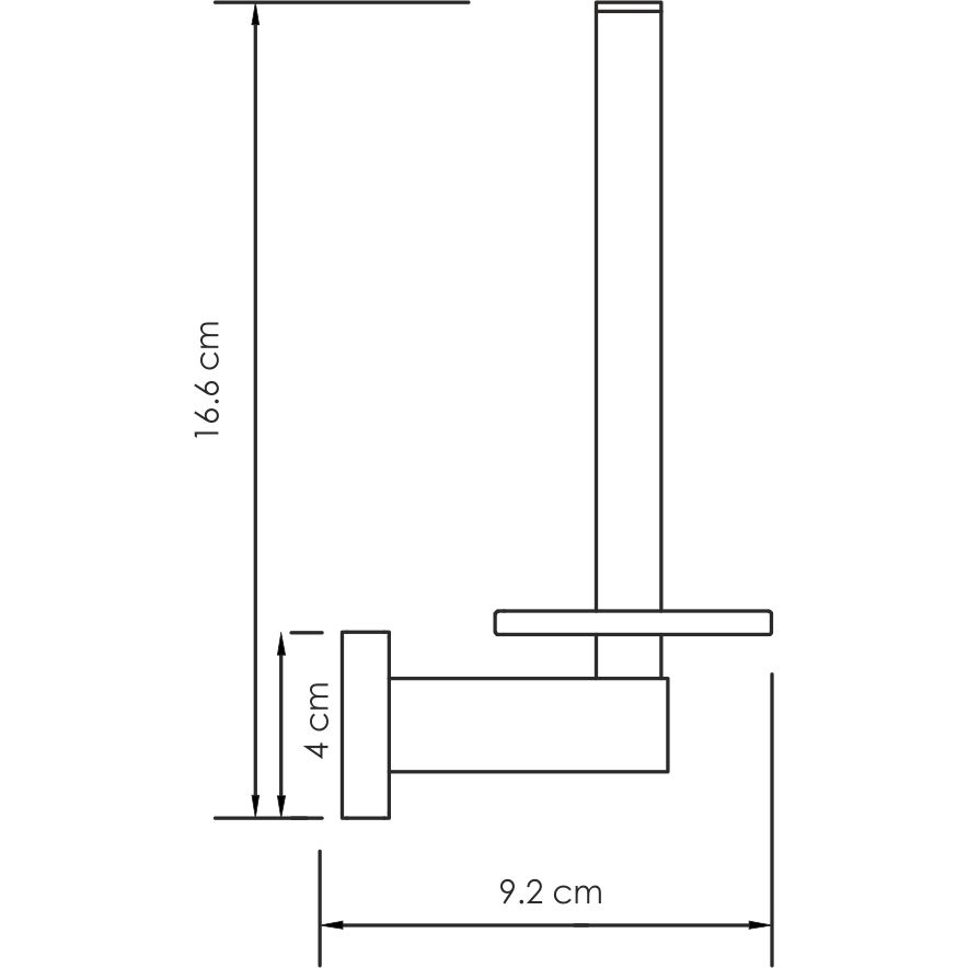 Держатель туалетной бумаги вертикальный WasserKRAFT Lippe, K-6597