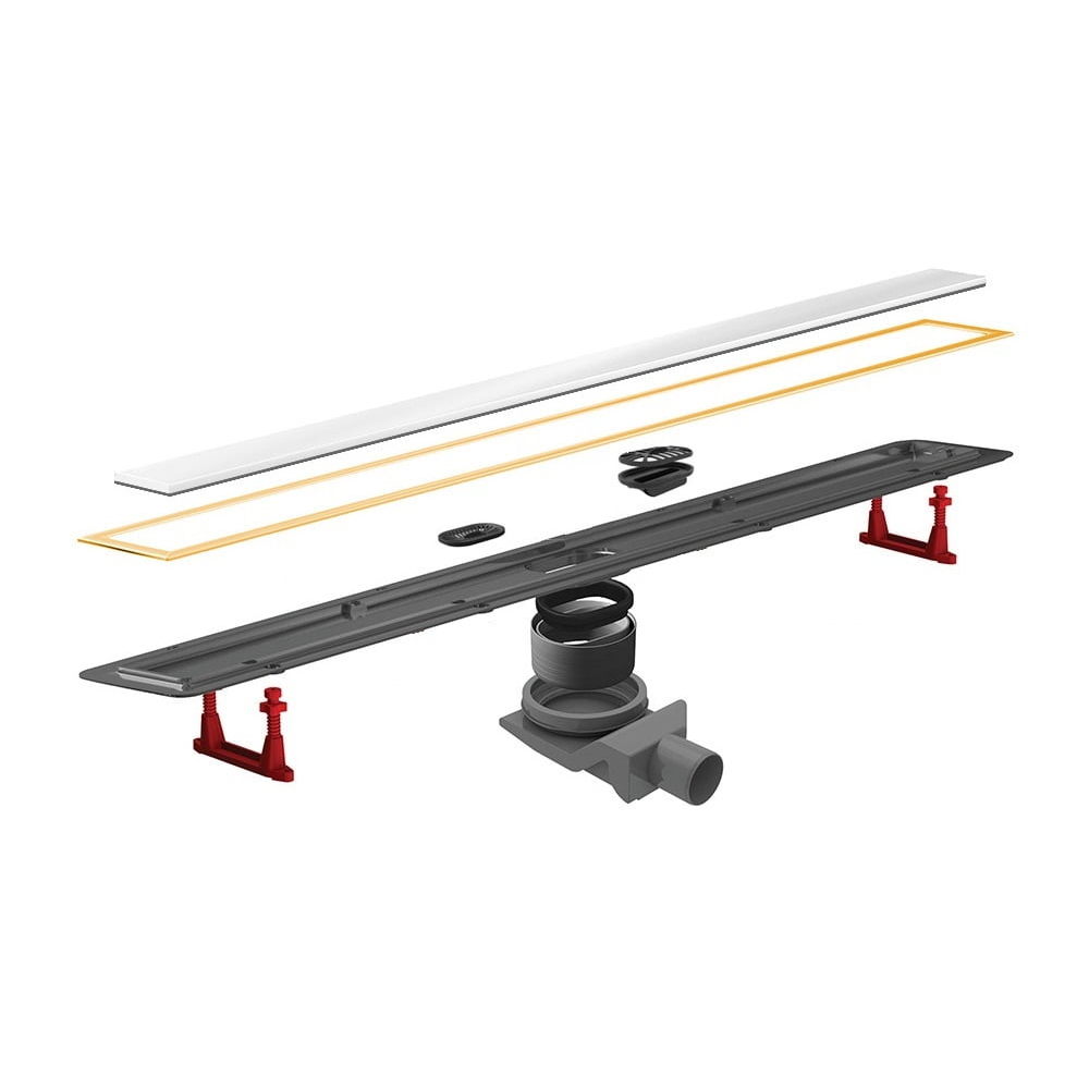 Душевой лоток Pestan Confluo Premium Line White Glass Gold