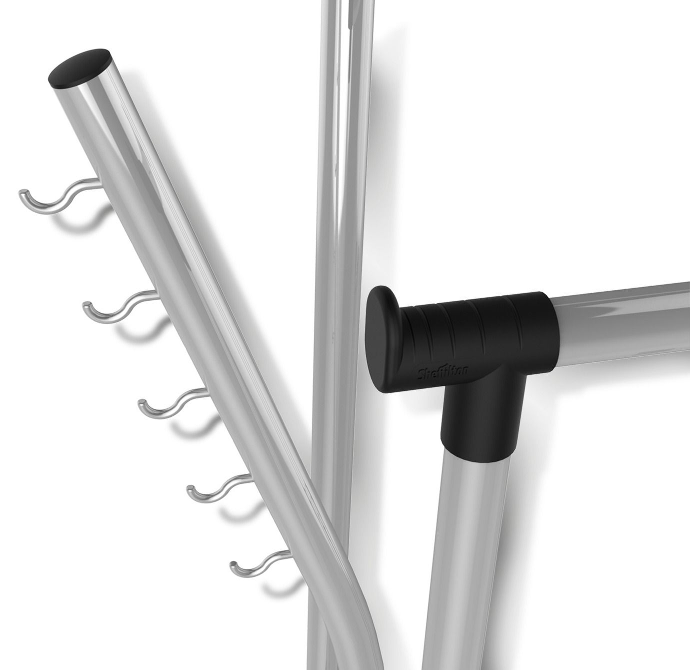 Вешалка Sheffilton SHT-WR7 черный/черный муар/хром лак, 889114