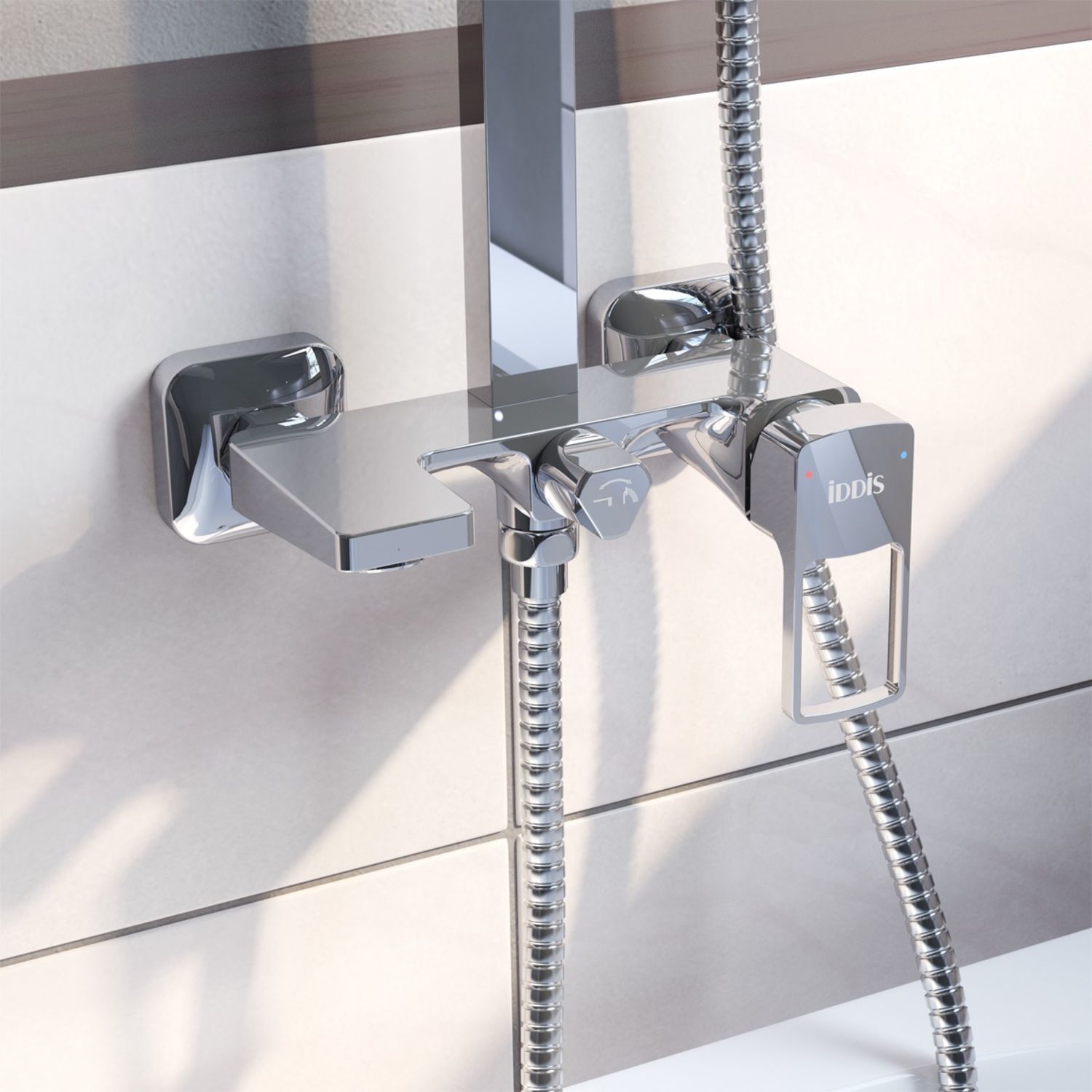 Смеситель с верхним душем, Iddis Bild, BILSB1Fi06