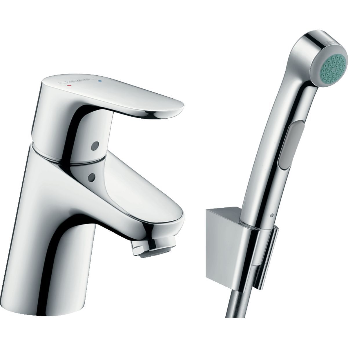Смеситель для умывальника Hansgrohe Focus 70 с гигиеническим душем, 31926000