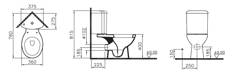Компакт угловой Vitra Arkitekt, 9754B003-7201