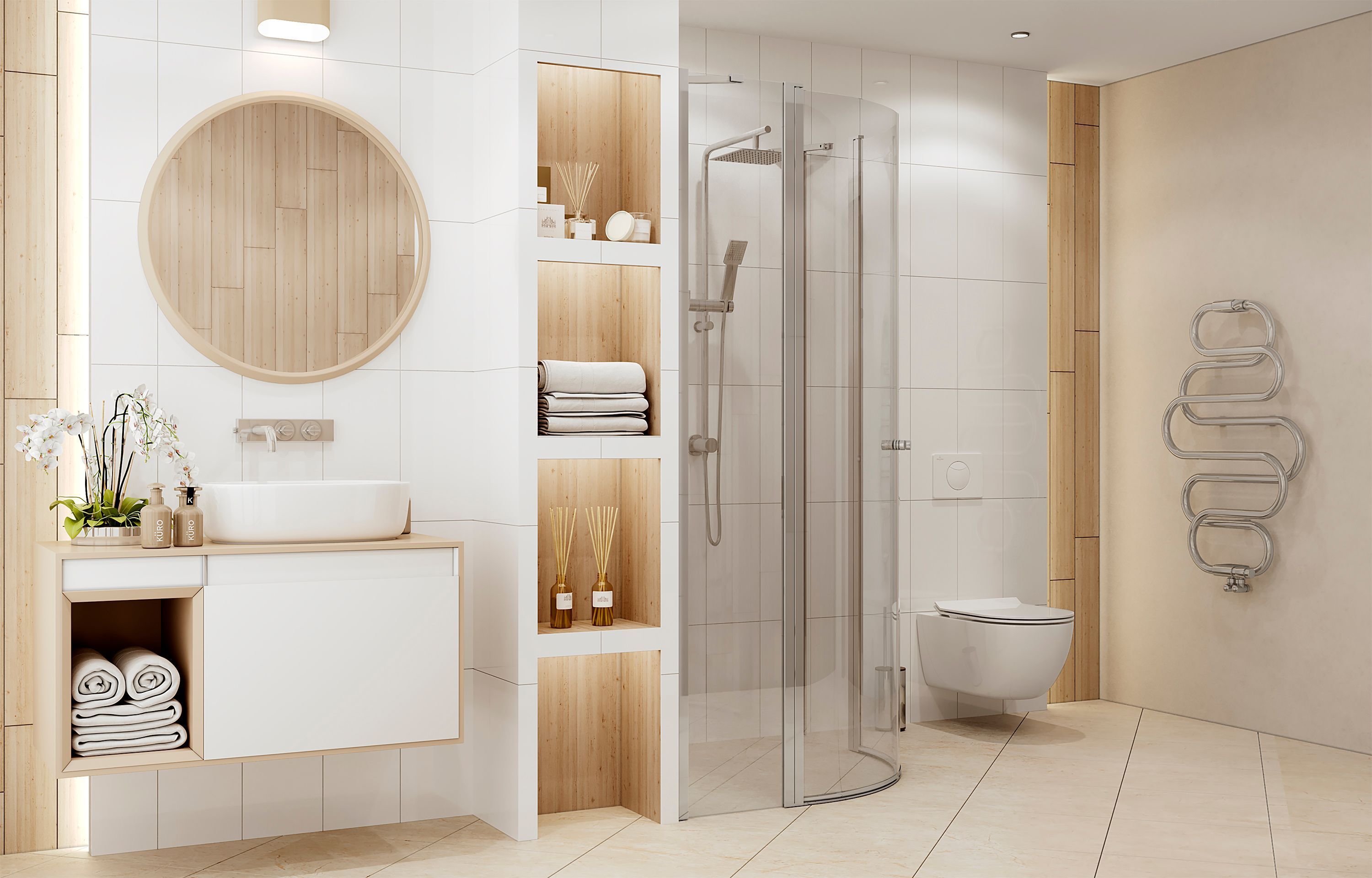 Полукруглое душевое ограждение Ambassador Nord