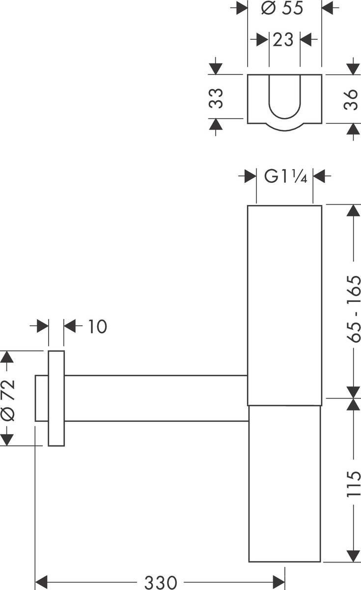Сифон для умывальника Hansgrohe Flowstar, 52100000