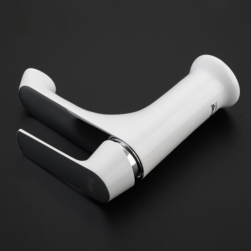 Смеситель для раковины белый/хром Frap F1031