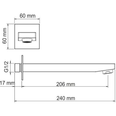 Настенный излив для ванны WasserKRAFT, A091