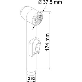 Гигиеническая лейка WasserKRAFT, A043